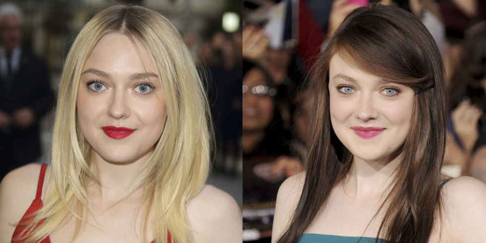 Blonde Or Brunette Which Shade Suits Them Better Dakota Fanning