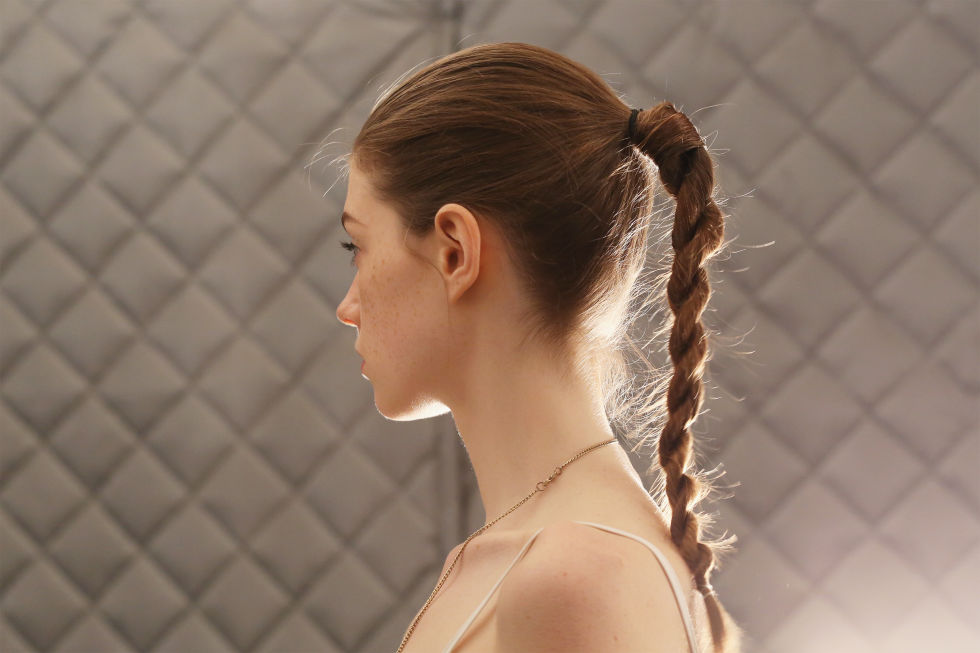 The twist, like this one from Public School Spring 2016 = the new braid. And for those who are, ahem, braid-challenged, rest assured that it's much easier to achieve, as you merely have to divide a ponytail in half and twist the sections around each other. Easy. Olivia Palermo already took on the look and it was chiiiiiiic.