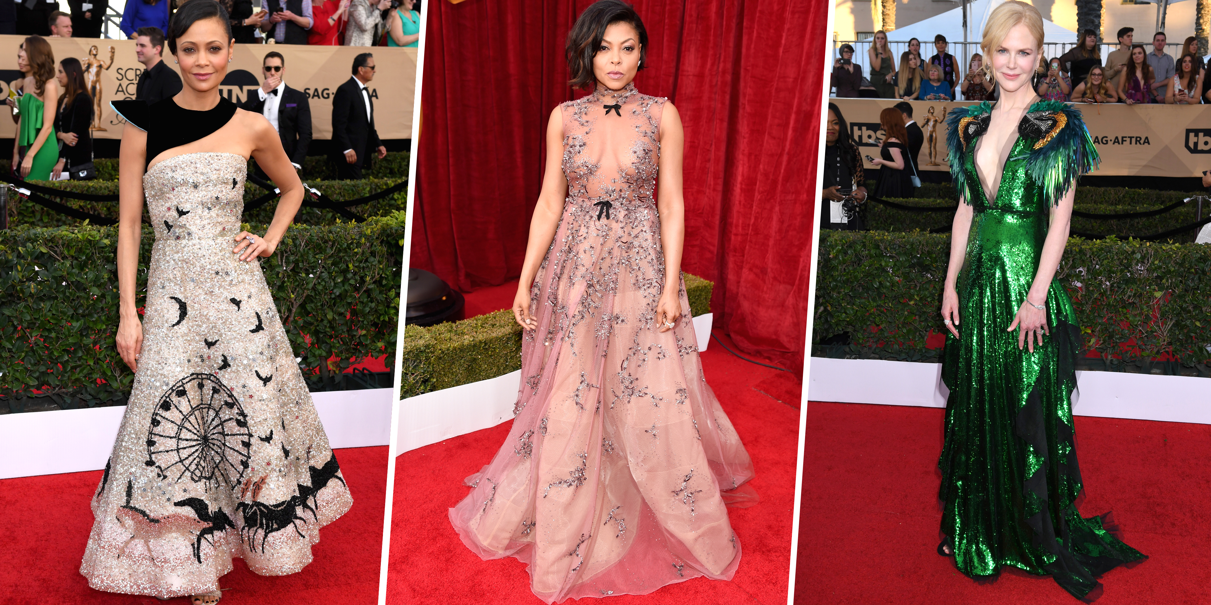 Best Looks from the SAG Awards All Red Carpet Looks from the Screen Actors Guild Awards 2017