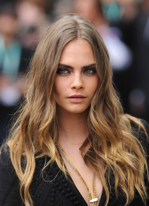 Balayage Hairstyle grey balayage hair styles messy curly hair Cara Delevingne Balayage Hairstyle 38 super cute ways to curl your bob popular haircuts for women 2017 lob hairstylesbalayage Cara Delevingne