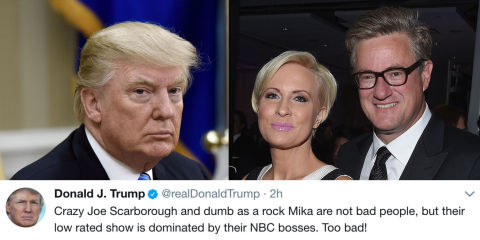 Donald Trump Can't Stop Tweeting About Morning Joe Hosts Mika and Joe