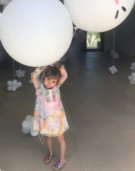 Kourtney Kardashian's oldest daughter had an adorable fifth birthday party, complete with giant balloons.
