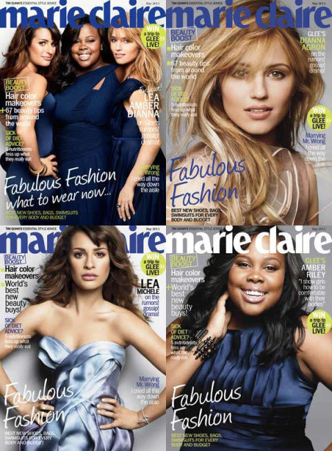 marie claire glee covers