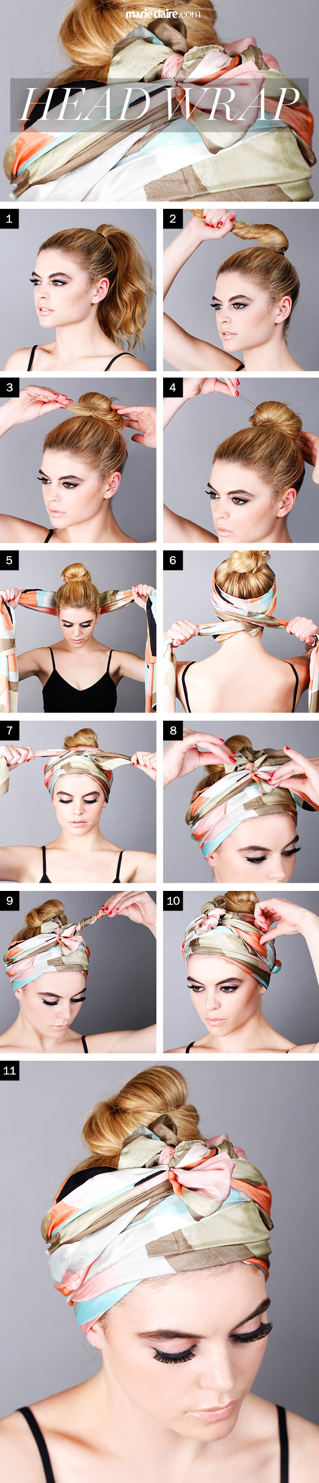 Hair HowTo Tie a Head Scarf